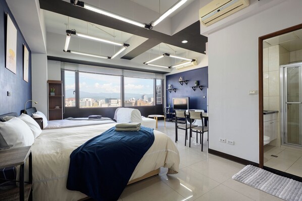 massive studio with TWO double beds