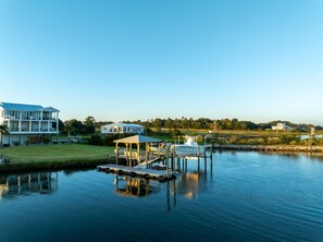 Floating dock and gazebo