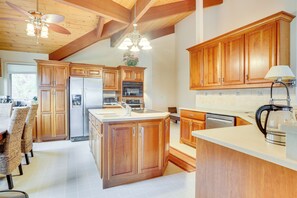 Kitchen | 2-Story House | In-Unit Laundry | Central Heating & A/C