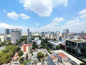 Amazing city views from de balcony