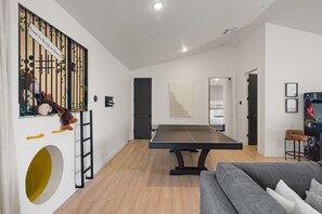 Slide to downstairs, Ping Pong & Play Area