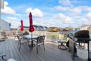 Back deck with grill