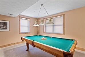 Pool Table in the Lower Level Den