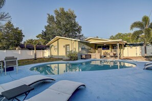 Relax and unwind in the gorgeous heated pool