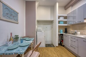 Kitchen and dining area