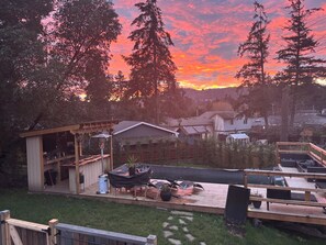 Back yard shared with owners