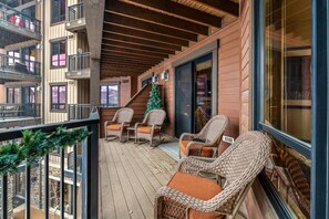 Amazing porch space to bring out coffee and cocktails