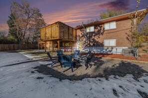 A fenced yard perfect for kids and pets to roam. 