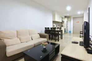 A comfy 2-seater couch.