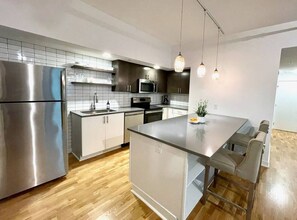 Kitchen and dining area