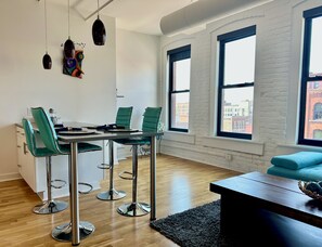 In kitchen dining with open floor plan