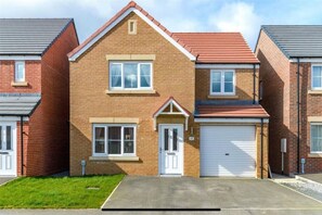 Front of Property with two private offroad parking spaces
