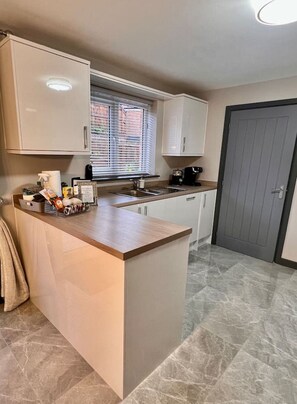 Kitchen with dishwasher tea and coffee facilities