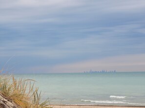 Dune Acres - Chicago Skyline - A quick 5-minute walk from the home leads to the sand of this nearly deserted stretch of Lake Michigan beach.