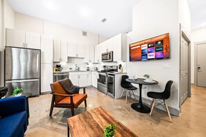 Upon entering, you find a space that feels both luxurious and cozy, perfect for unwinding after a long day.