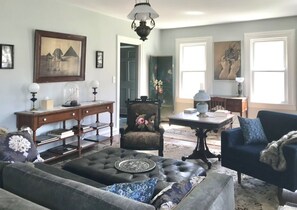 Spacious, sun-filled living room