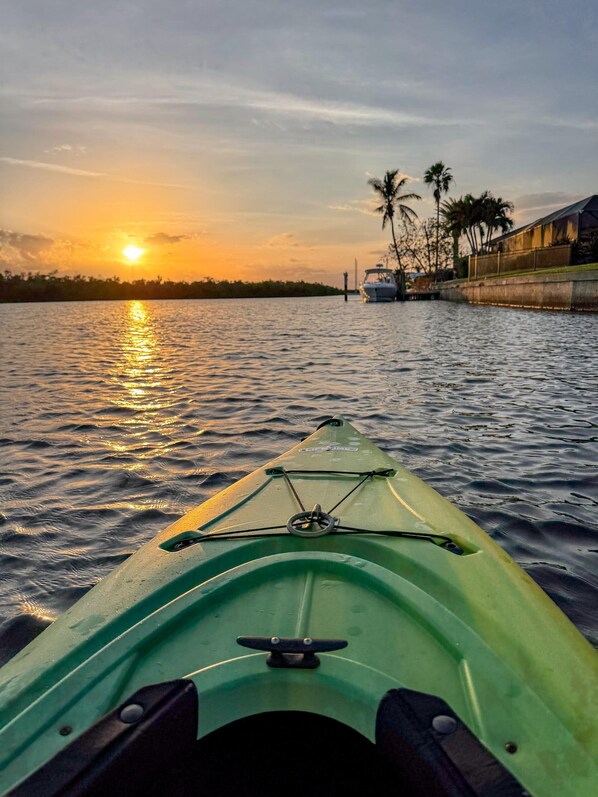 Enjoy nature while kayaking