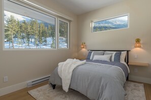 Bedroom 1 - Queen bed with closet space and gorgeous mountain views