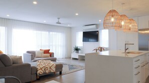 Main Living, Kitchen and Dining - Upstairs