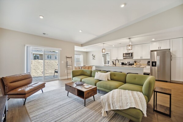 Open floorplans let the conversation flow.