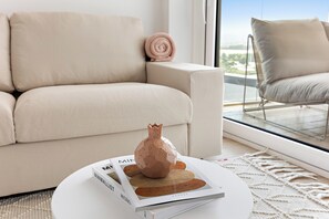 A cozy and stylish touch in the living area.