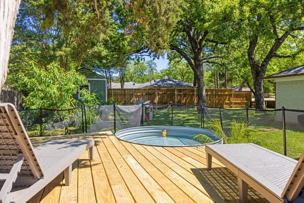 A private pool to unwind & relax in.