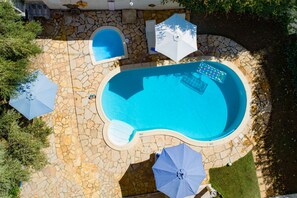 Aerial view of the swimming pool