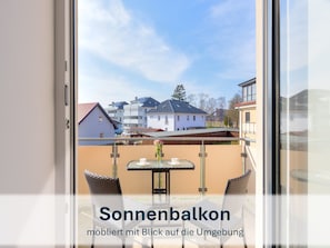 Ausblick vom Balkon