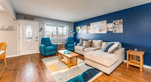 Comfy living room area with plush seating
