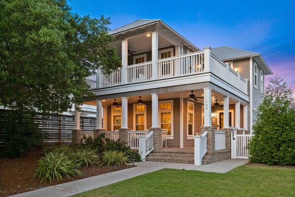 Front of Home at Dusk