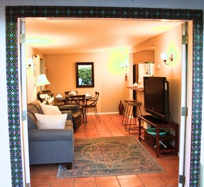Living room from the patio