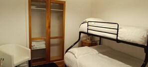 Bedroom 2. Upper level Double & Single Bunks