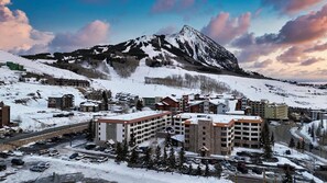 Snowy Sunset featuring The Grand Lodge & Mt. Crested Butte | Managed by: @TraverseHospitality