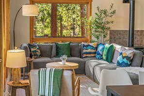 The Spacious Sectional Sofa Offers Plenty of Cozy Seating for Friends and Family.