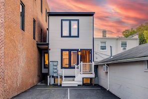 Free private parking right in front of the house!