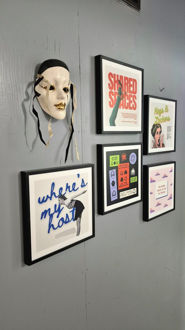 Signs are placed throughout the apartment to help your stay be as easy as possible!