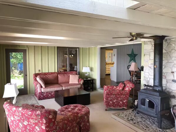 Sunroom overlooking Lake Michigan
