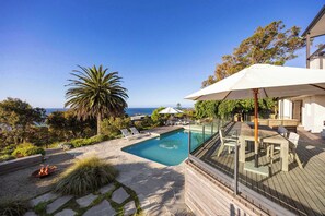 Fire pit and gas heated pool (fee applies)