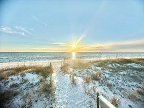Family friendly coastline of Mexico Beach