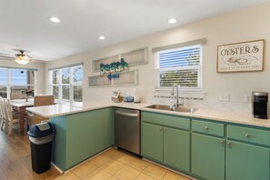 Fully stocked kitchen