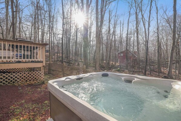 Hot tub for you relaxation and comfort!