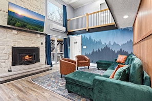 Experience comfort and style with a spacious living room!