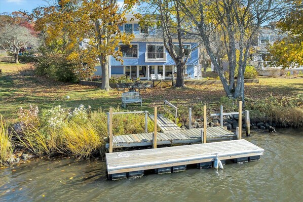 Private dock access makes this home ideal for waterfront relaxation and easy access to the water.