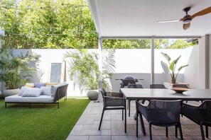 Outdoor BBQ patio area