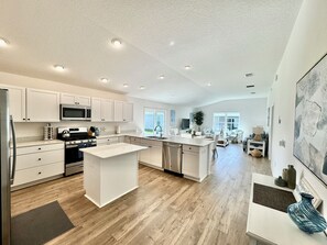 Open Concept: Living Room/Dining/Kitchen