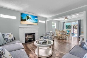 Living room and Dining room