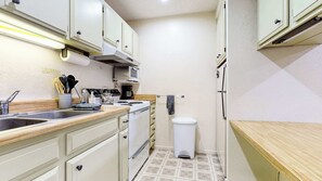 Prepare your favorite meals in the full kitchen