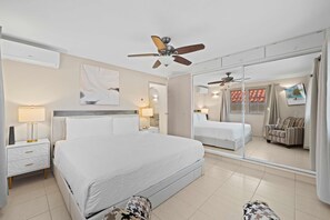 - Sink into bliss in this serene bedroom, wrapped in soft tones and comfort - Beautiful mirrors and thoughtful decor make this a haven of style and peace - Wake up refreshed, surrounded by an atmosphere of refined tranquility for perfect stay