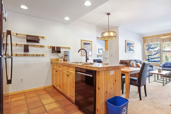 Indoors, Floor, Flooring, Kitchen, Hardwood