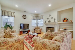 Living Room | 2-Story Home | Smart TV